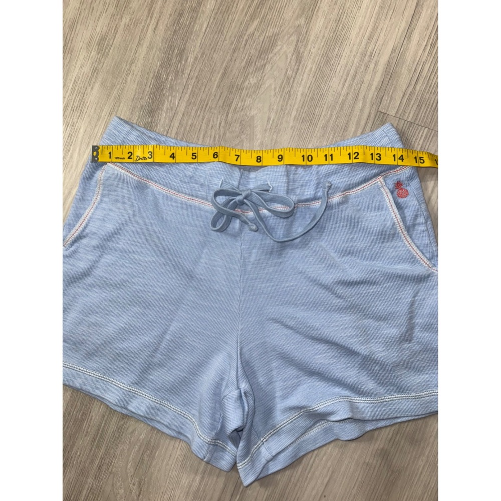 Tommy Bahama Womens Blue Space Dye Lounge Shorts Pineapple Logo Size Small - Picture 8 of 10